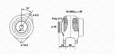 MAGNETI MARELLI 943356102010 -  Генератор